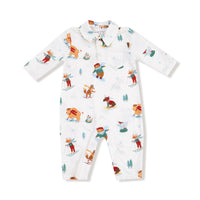 Winter Animal Sports - Polo Romper