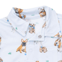 Bestie Dogs Blue - Polo Romper