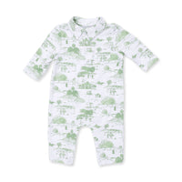 Golf Toile Green - Polo Romper