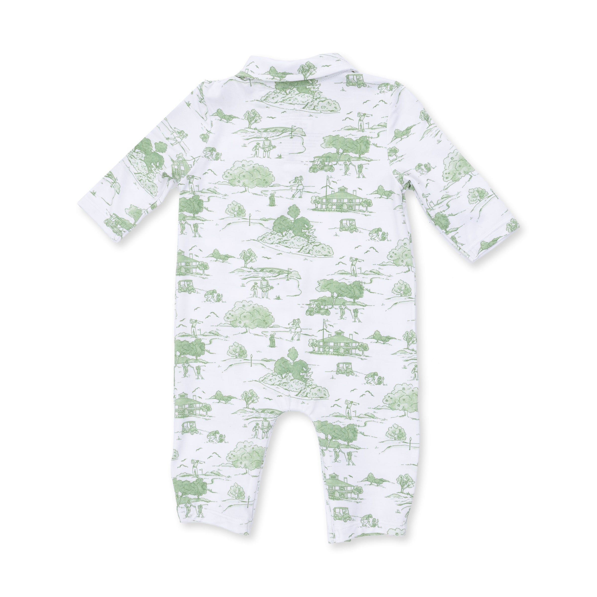 Golf Toile Green - Polo Romper