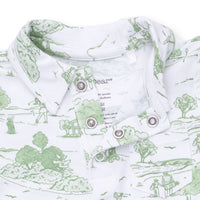 Golf Toile Green - Polo Romper