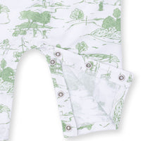 Golf Toile Green - Polo Romper