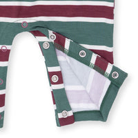 Rugby Stripe Green - Polo Romper