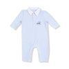 Baby Golf Carts - Blue - Polo Romper