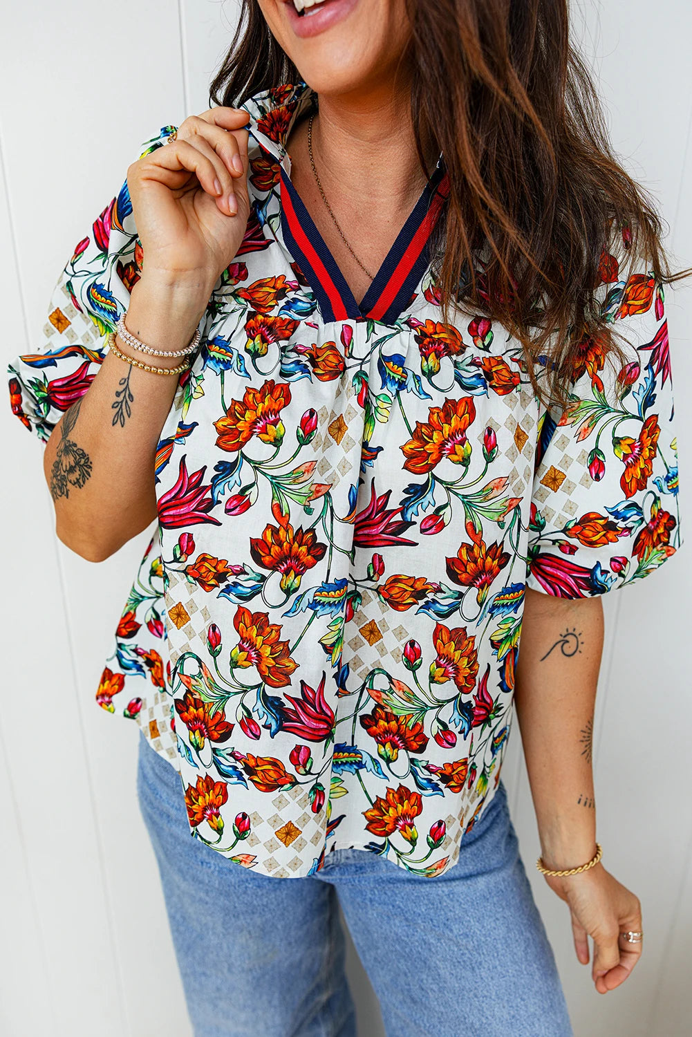 Beatrice - Multicolour Floral Blouse