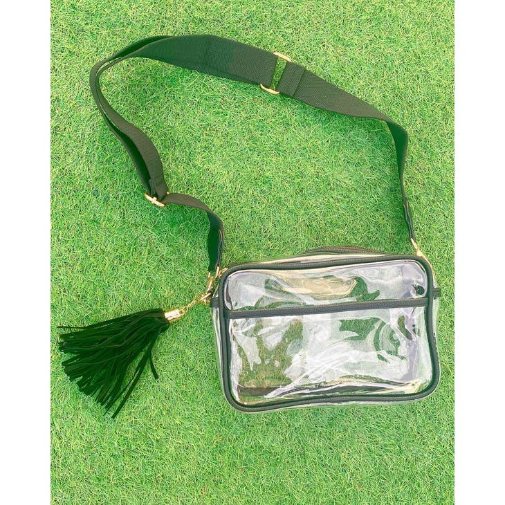 Game Day Clear Crossbody Bag GREEN