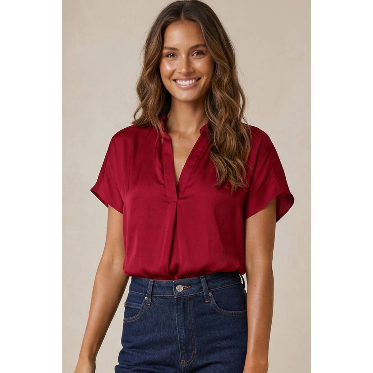 Drop Shoulder Regular Blouse - SS