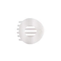 Coconut White | Medium | Flat Circle Hair Clip