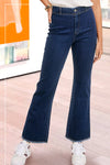 Maggie - Soft Washed Stretchy High Waisted Flare Jeans
