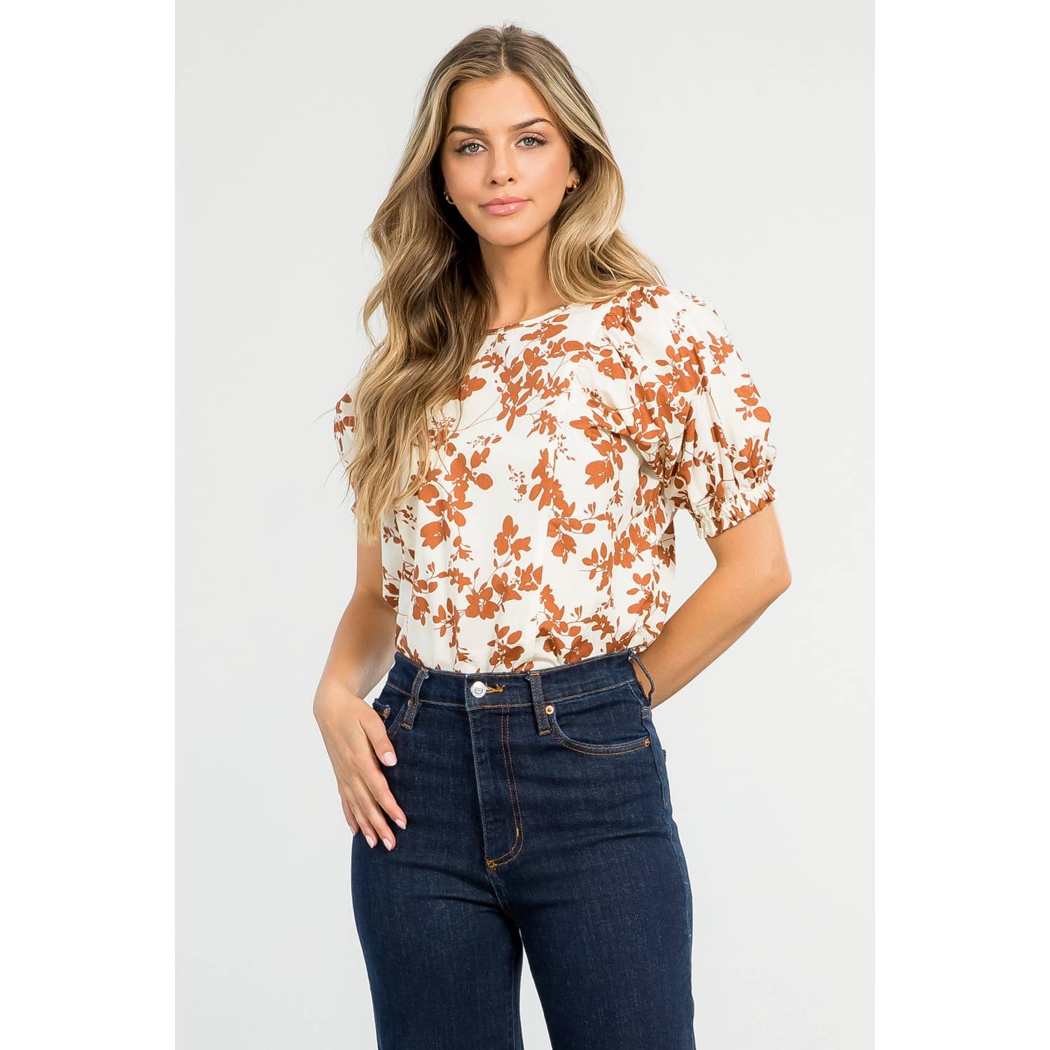 Camille -  Floral Print Top