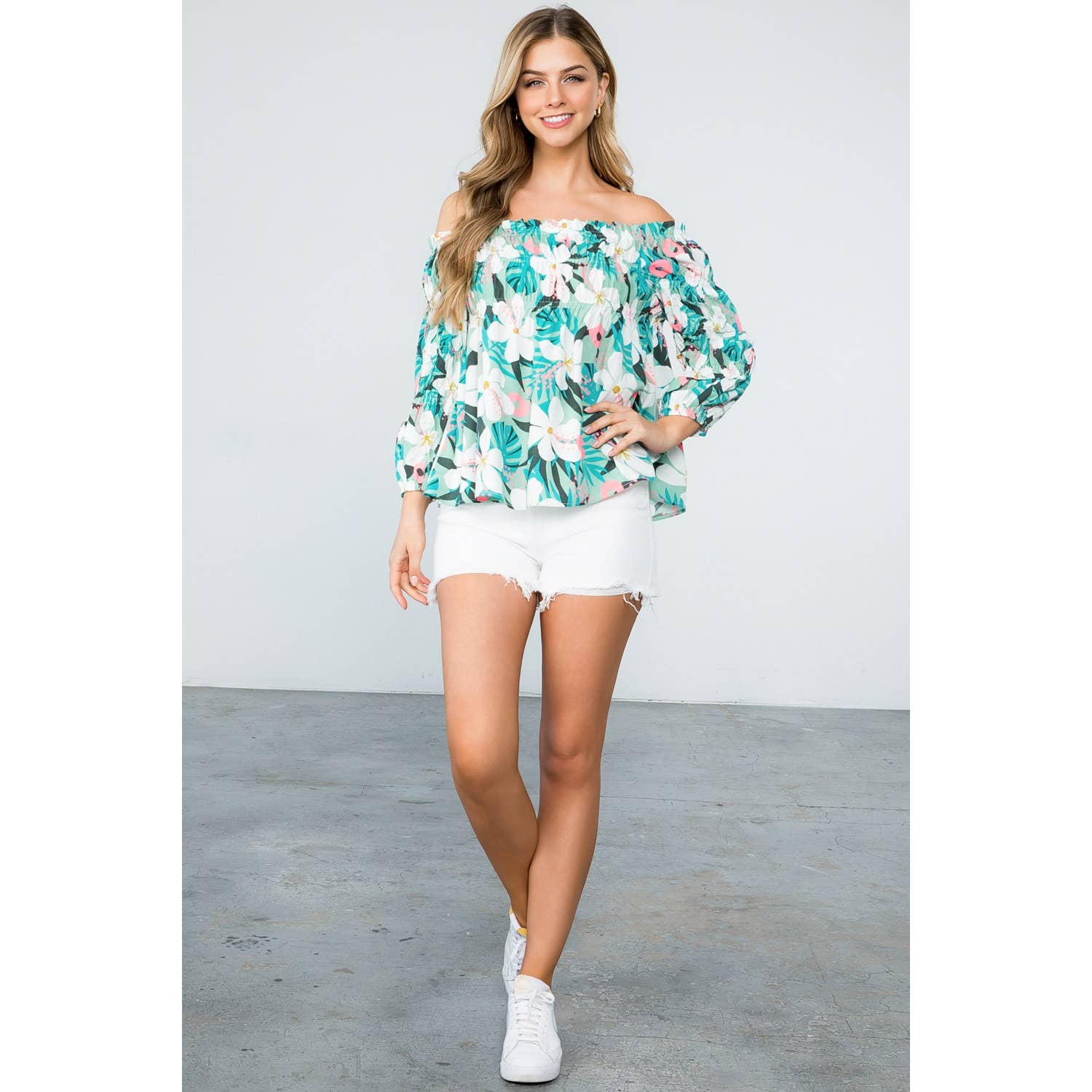 Naomi - Flower Print Multi Purpose Top