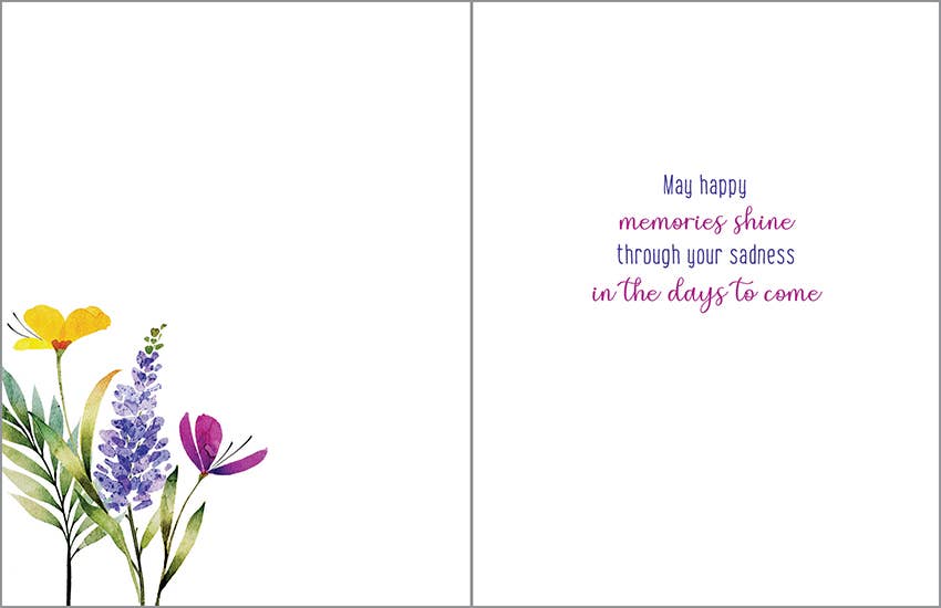 Sympathy Greeting Card - Memories Shine