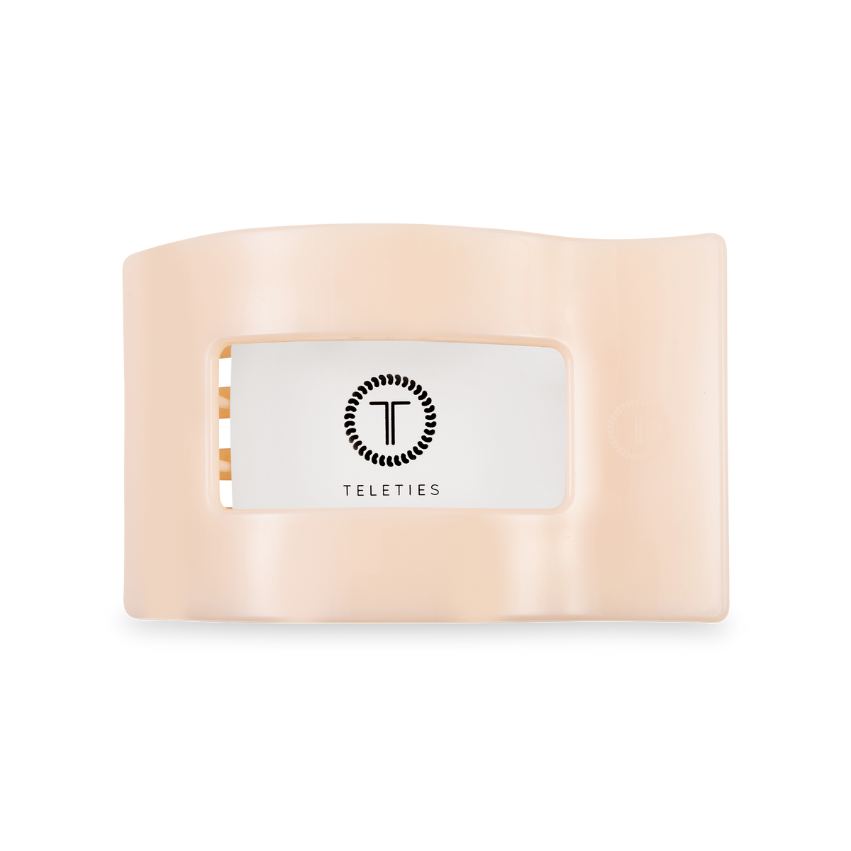 Almond Beige | Medium | Flat Rectangle Hair Clip