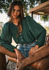 Faye Forest Green Blouse