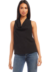 Sleeveless Cowl Neck Top