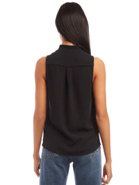 Sleeveless Cowl Neck Top