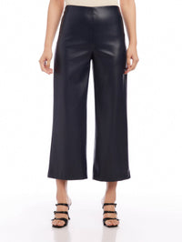 Wanda - Navy Wide Leg Cropped Pants