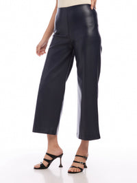 Wanda - Navy Wide Leg Cropped Pants