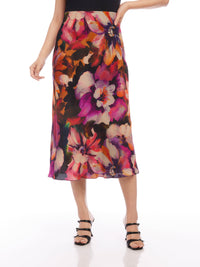 Bias Cut Midi Skirt