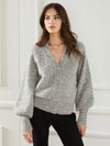 Blouson Sleeve Cardigan