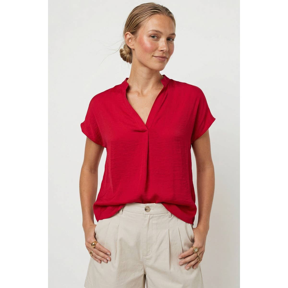Drop Shoulder Regular Blouse - SS