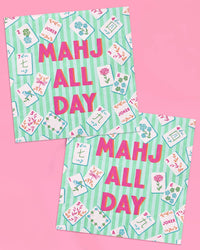 Mahj All Day Cocktail Napkins 25pk | mahjong, party, girly
