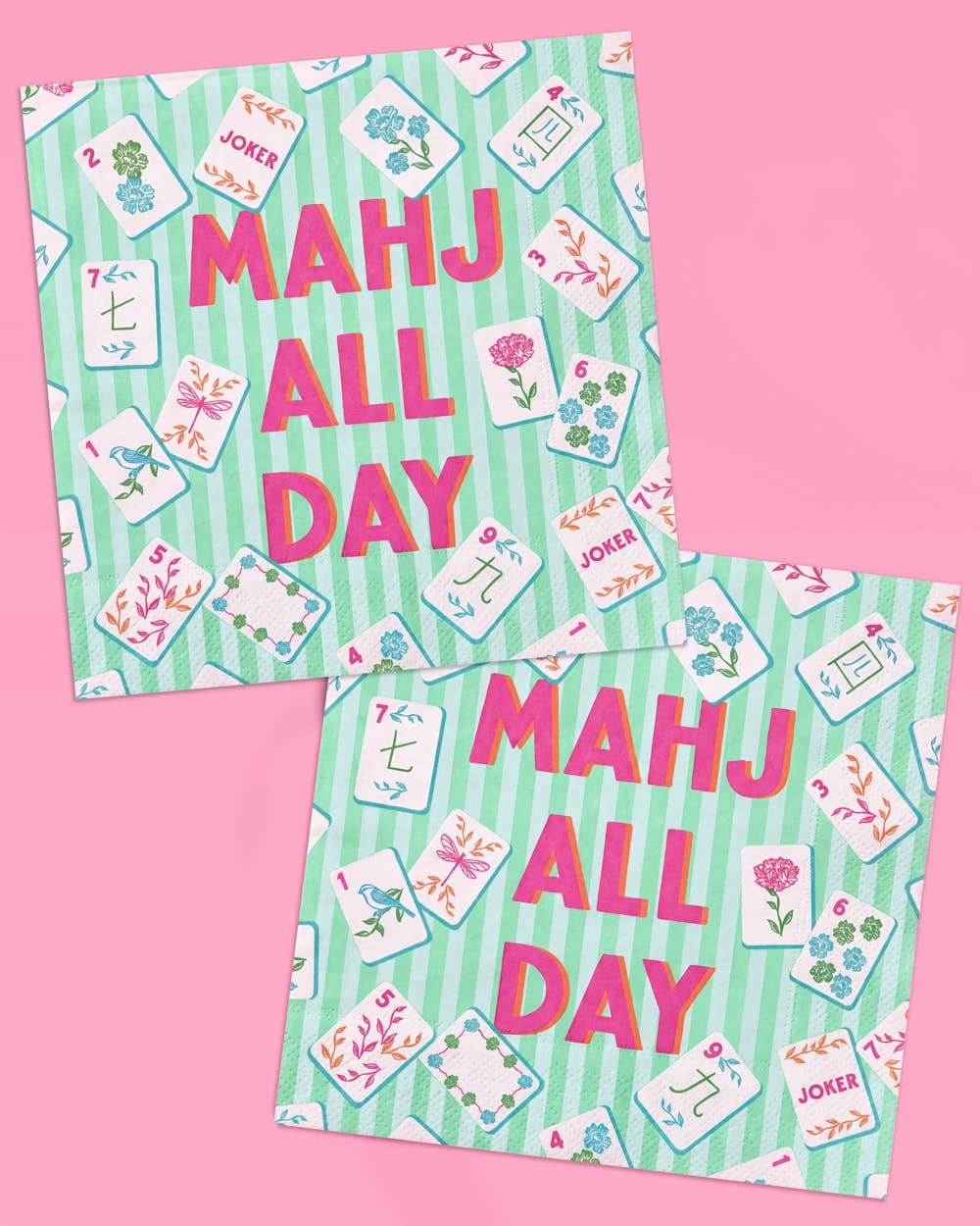 Mahj All Day Cocktail Napkins 25pk | mahjong, party, girly