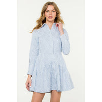 Berkley - Striped Fringe Detail Dress