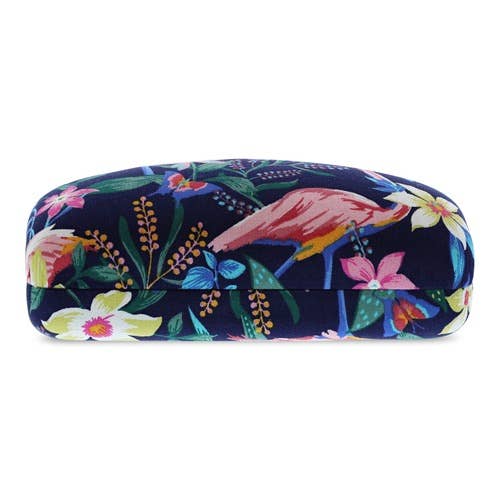 Sunglass Case: Flamingo Garden