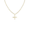 She's Classic Cross Drop Necklace in Gold