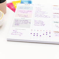 8.5x11 Weekly To Do List & Planner Pad, Pastel