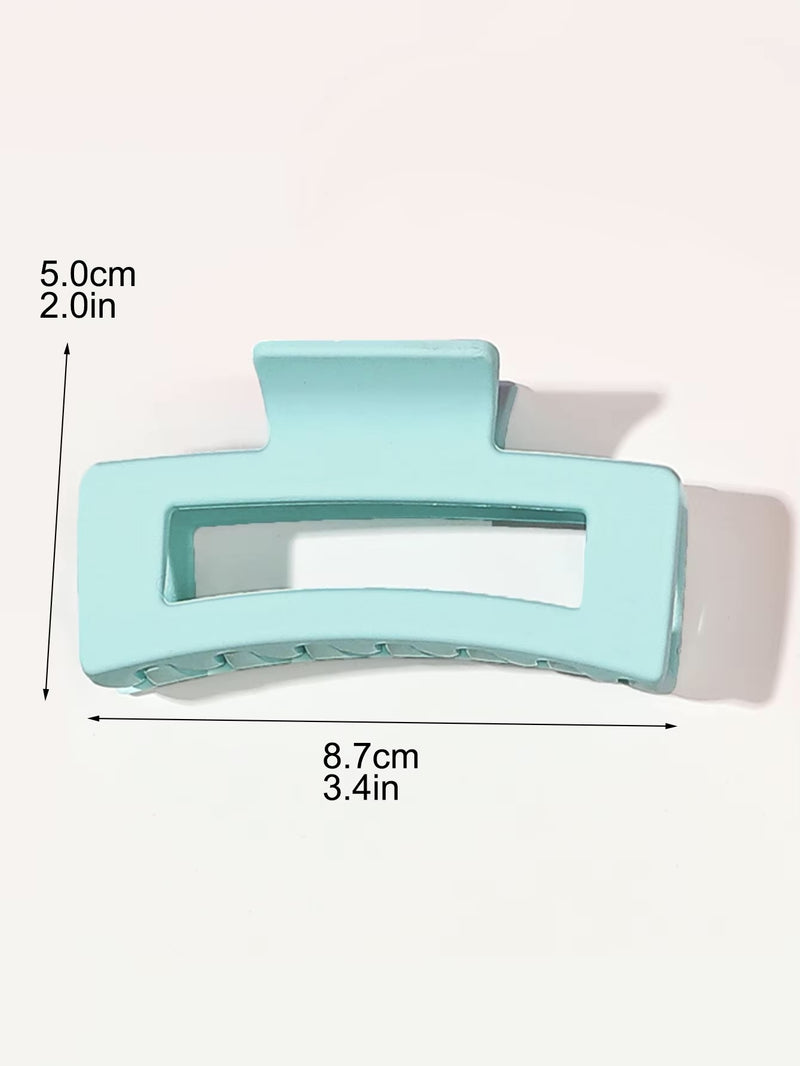 Big Square Matte Hair Claw Clips