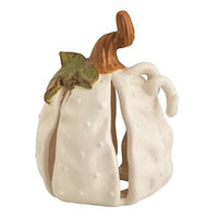 Stoneware Pumpkin Sitter Decor