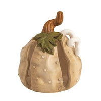 Stoneware Pumpkin Sitter Decor