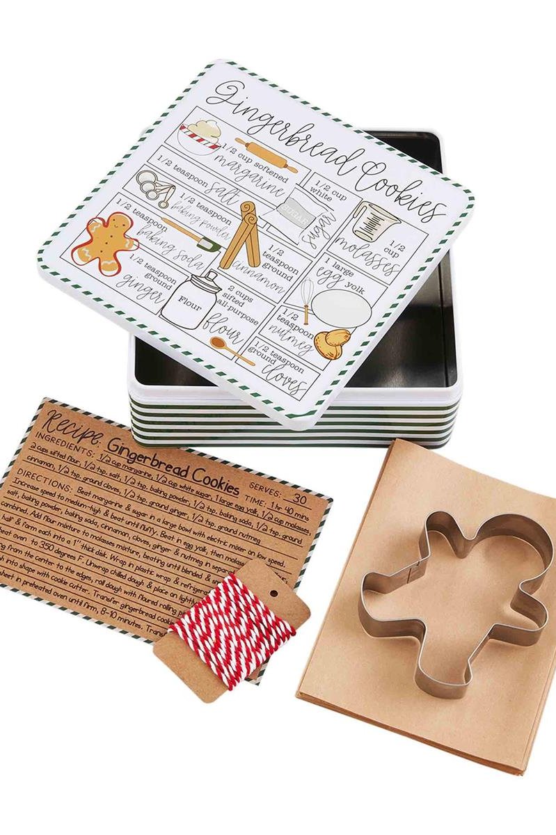 Gingerbread Recipe Tin Set