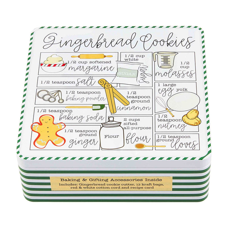 Gingerbread Recipe Tin Set