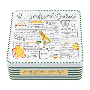 Gingerbread Recipe Tin Set