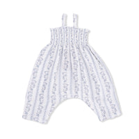 Kimberly Floral Stripe - Smocked Romper