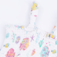 Sunny Coral Reef Fish - Smocked Romper