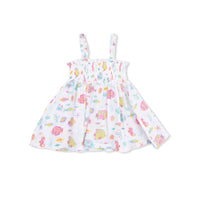 Sunny Coral Reef Fish - Smocked Top with Bike Short