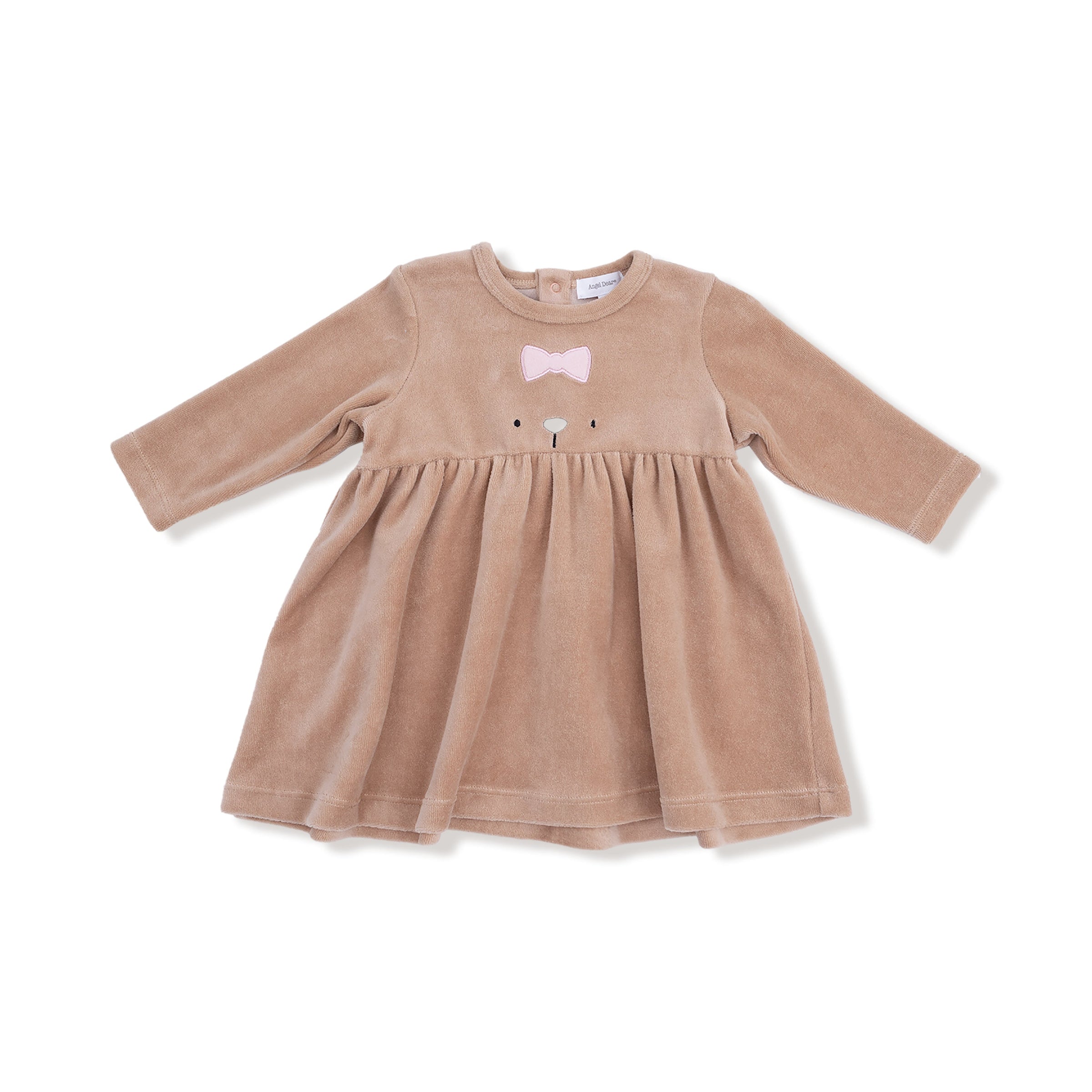 Velour Teddy Bear - Long Sleeve Dress + Legging
