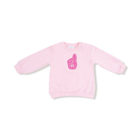 Varsity - Pink - #1 Fan Oversized Sweatshirt