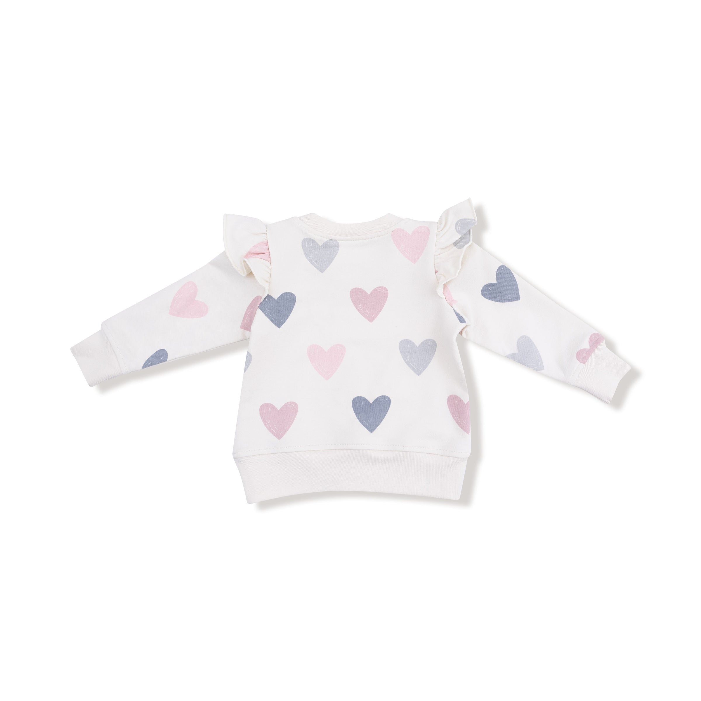 Hearts - Ruffle Sweatshirt