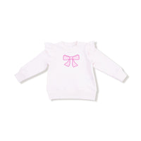 Pretty Bows - Bow Ruffle Sweatshirt