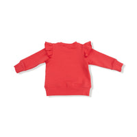 Varsity - Red - Ruffle Megaphone Sweatshirt