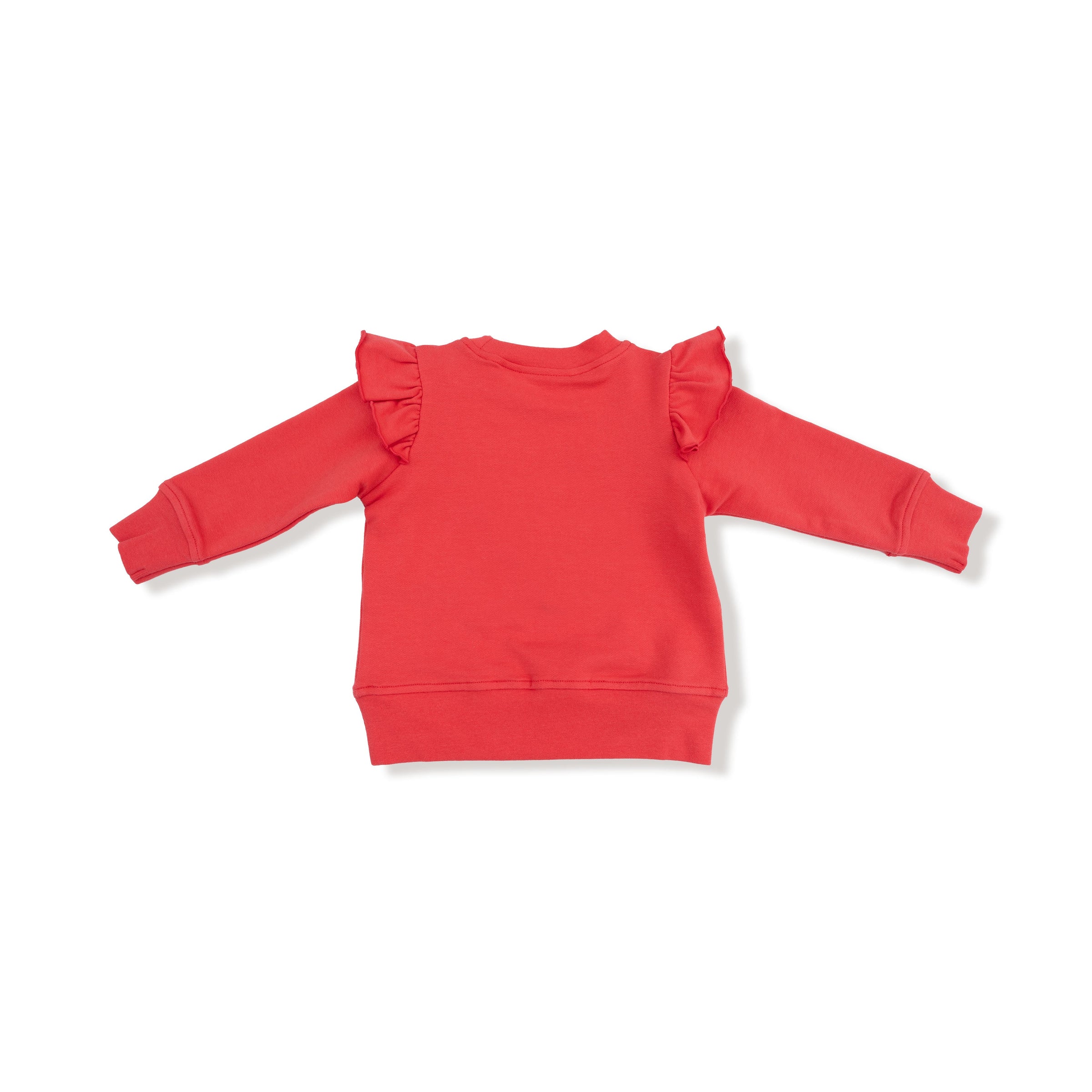 Varsity - Red - Ruffle Megaphone Sweatshirt