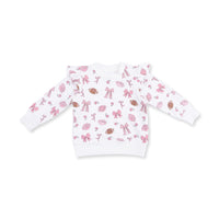 Footballs and Bows - Ruffle Sweatshirt and Fashion Cargo Pants