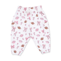Footballs and Bows - Ruffle Sweatshirt and Fashion Cargo Pants