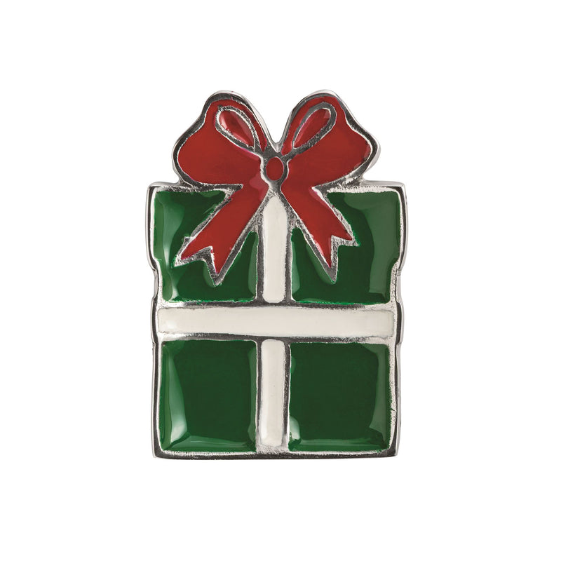 Mud Pie present enamel coated metal trinket dish, second colourway