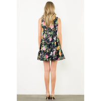 Aria- Sleeveless Tiered Floral Print Dress